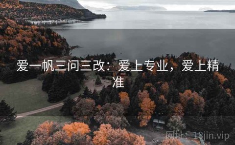 爱一帆三问三改：爱上专业，爱上精准