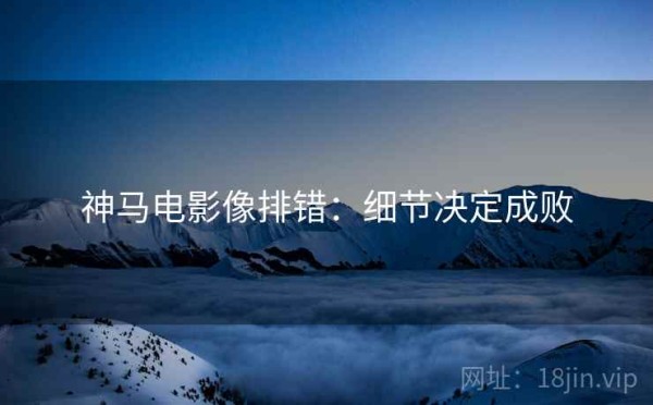 神马电影像排错：细节决定成败