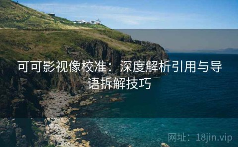 可可影视像校准：深度解析引用与导语拆解技巧