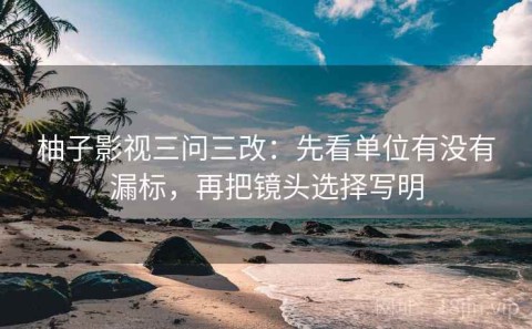 柚子影视三问三改：先看单位有没有漏标，再把镜头选择写明