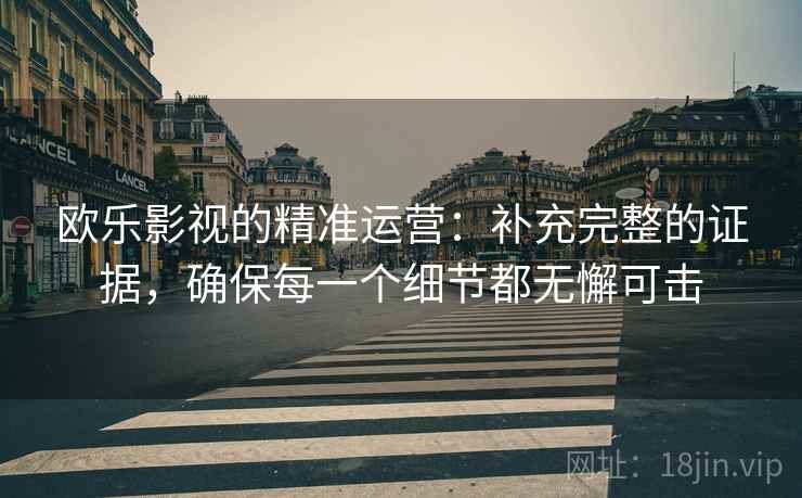 欧乐影视的精准运营：补充完整的证据，确保每一个细节都无懈可击